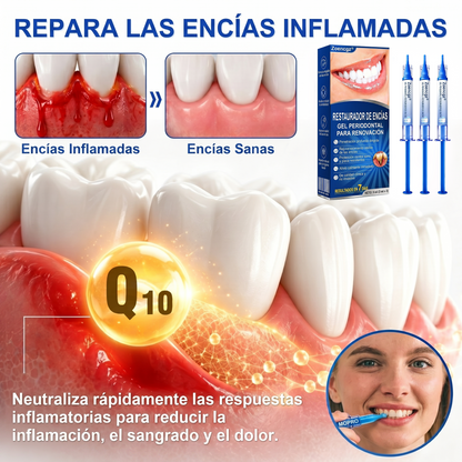 Zoencgz® 🦷🧴 Gel antibacteriano para la regeneración de las encías | Resultados visibles en 7 días